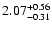 $2.07_{\rm -0.31}^{+0.56}$