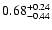 $0.68_{\rm -0.44}^{+0.24}$