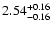 $2.54_{\rm -0.16}^{+0.16}$