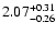 $2.07_{\rm -0.26}^{+0.31}$