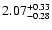 $2.07_{\rm -0.28}^{+0.33}$