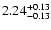$2.24_{\rm -0.13}^{+0.13}$