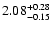 $2.08_{\rm -0.15}^{+0.28}$