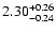 $2.30_{\rm -0.24}^{+0.26}$