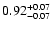 $0.92_{\rm -0.07}^{+0.07}$