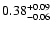 $0.38_{\rm -0.06}^{+0.09}$