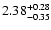 $2.38_{\rm -0.35}^{+0.28}$