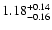 $1.18_{\rm -0.16}^{+0.14}$