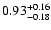 $0.93_{\rm -0.18}^{+0.16}$
