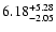 $6.18_{\rm -2.05}^{+5.28}$