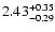 $2.43_{\rm -0.29}^{+0.35}$