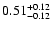 $0.51_{\rm -0.12}^{+0.12}$