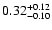 $0.32_{\rm -0.10}^{+0.12}$