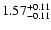 $1.57_{\rm -0.11}^{+0.11}$