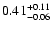 $0.41_{\rm -0.06}^{+0.11}$
