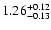 $1.26_{\rm -0.13}^{+0.12}$