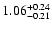 $1.06_{\rm -0.21}^{+0.24}$