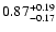 $0.87_{\rm -0.17}^{+0.19}$