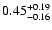 $0.45_{\rm -0.16}^{+0.19}$