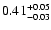 $0.41_{\rm -0.03}^{+0.05}$