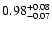 $0.98_{\rm -0.07}^{+0.08}$