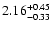 $2.16_{\rm -0.33}^{+0.45}$