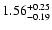 $1.56_{\rm -0.19}^{+0.25}$