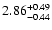 $2.86_{\rm -0.44}^{+0.49}$