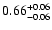 $0.66_{\rm -0.06}^{+0.06}$