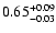 $0.65_{\rm -0.03}^{+0.09}$