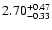 $2.70_{\rm -0.33}^{+0.47}$
