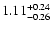 $1.11_{\rm -0.26}^{+0.24}$