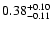 $0.38_{\rm -0.11}^{+0.10}$