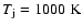 ${T\rm {_j}=1000~\rm {K}}$