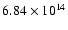 $6.84\times 10^{14}$