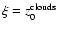 $\xi=z_0^{\rm clouds}$