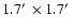 $1.7\hbox {$^\prime $ }\times 1.7\hbox {$^\prime $ }$