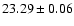 $23.29\pm 0.06$