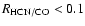 $R_{\rm HCN/CO}<0.1$