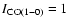 $I_{\rm CO(1-0)}=1$