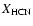 $X_{\rm
HCN}$