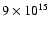 $9\times10^{15}$