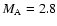 $M_{\rm A}=2.8$