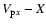 $V_{{\rm p}x}-X$