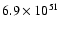 $6.9\times10^{51}$