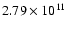 $2.79\times10^{11}$