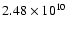 $2.48\times10^{10}$