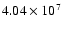 $4.04\times10^{7}$