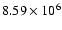$8.59\times10^{6}$