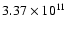 $3.37\times10^{11}$